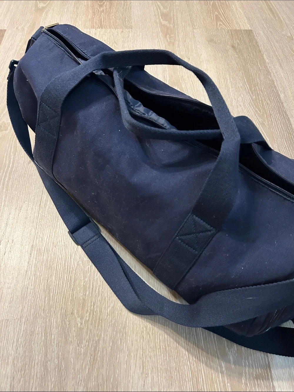 Polo Ralph Lauren Fragrance Collection Navy Blue Canvas Duffle Bag